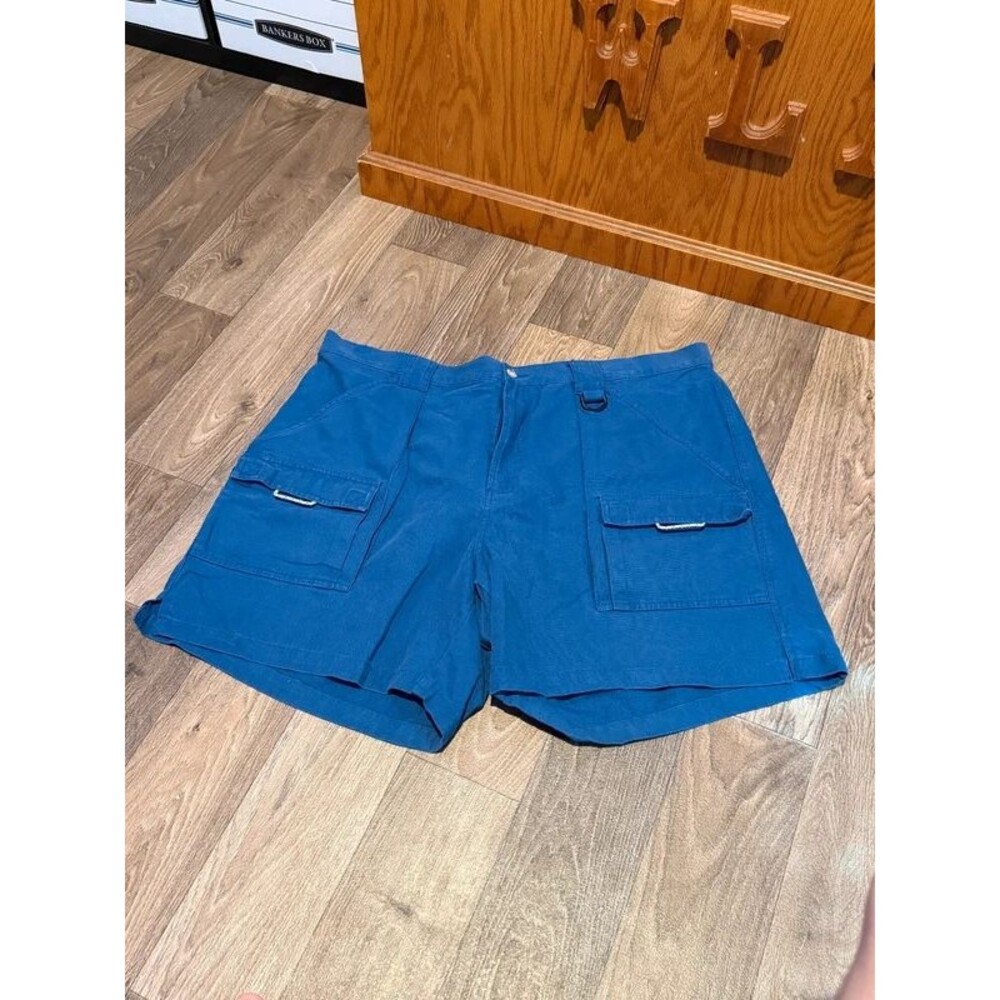 Lot of 2 Columbia Men’s Utility Shorts (Cream & Blue) - Size XXL - Picture 4 of 6